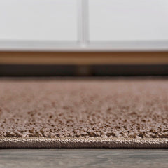 Area Rug, Solid Polypropylene in Brown