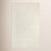 Area Rug, Wool, 7'9" x 9'9" in Ivory/White