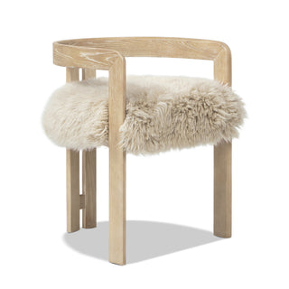 Armchair, Ash Wood Frame, Low Back and Arms, Rustic Blonde Finish