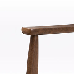 Armchair, Faux Leather Upholstery with Dark Walnut Legs
