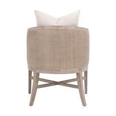 Armchair, Linen Upholstery, Oak Frame, Beige