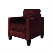 Armchair, Single Seat with Square Arms and Plastic Legs