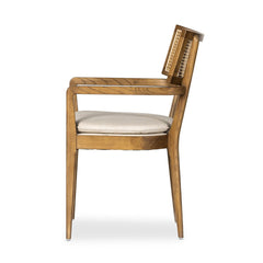 Armchair, Solid Wood Frame with Polyester Blend Upholstery