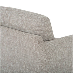Armchair, Taupe Performance Chenille with Walnut Legs