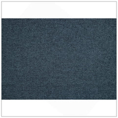 Armchair, Tufted Blue Polyester with Tapered Brown Wood Legs