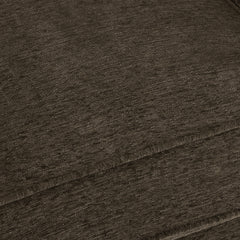 Armchair, Tufted Brown Chenille, Black Solid Wood Legs