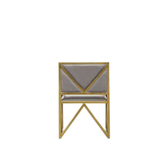 Armchair with Genuine Leather Upholstery and Metal Frame