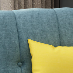 Armchair with Polyester Upholstery and Natural Legs