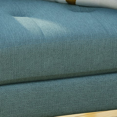 Armchair with Polyester Upholstery and Natural Legs