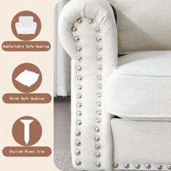 Armchair with Rolled Arms and Black Wood Legs