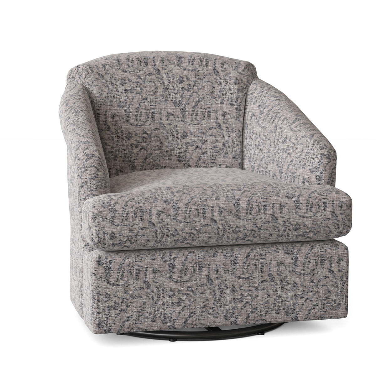 Armchair with Solid Wood Frame and Black Legs