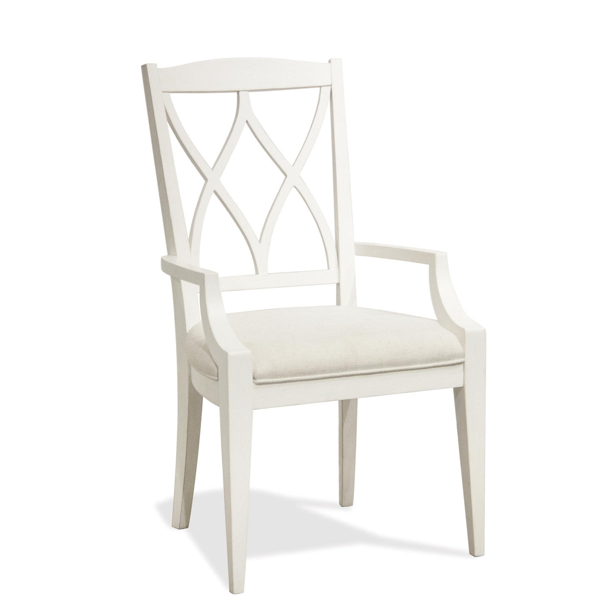 Armchairs, Set of 2, White Poplar Frame with Polyester Upholstery