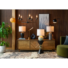 Armed Sconce, 1 Light, Plated Natural Finish with Glass Shade