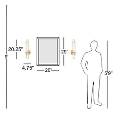 Armed Sconce, Aged Brass with Clear Glass Shade
