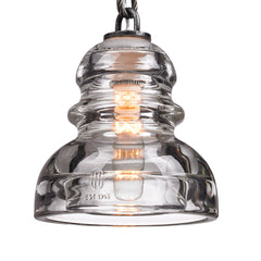 Armed Wall Sconce, 1-Light with Clear Glass Shade in Old Silver