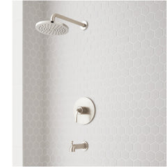 Gunther Pressure Balance Tub and Shower System Brushed Nickel | product photo