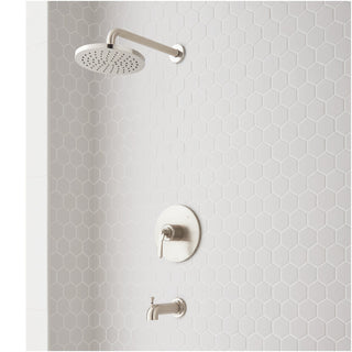 Gunther Pressure Balance Tub and Shower System Brushed Nickel