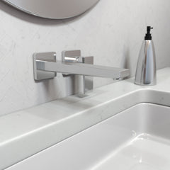 Metropol Low Flow Water Saving Wall Mounted Bathroom Faucet in Chrome | product photo