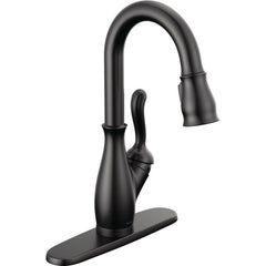 Leland Touch2O Bar / Prep Faucet with Touchless Technology in Matte Black | product photo
