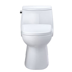 WASHLET 1.28 GPF Auto Flush Elongated Floor Mounted One-Piece Toilet (Seat Included) in Cotton | product photo