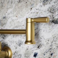 Kohler Wall-Mount Pot Filler Faucet, Swing Arm Kitchen Pot Filler Faucet | detail photo