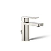 Parallel Single Hole Bathroom Faucet with Drain Assembly in Polished Nickel