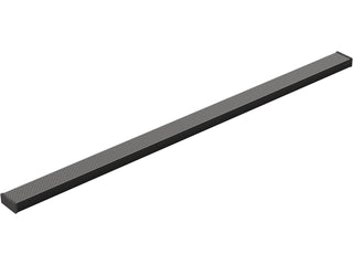 Linear Grid Shower Drain Grate in Matte Black