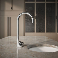 Aquifer 4-in-1 Tall Arc Beverage Faucet in Polished Chrome | product photo