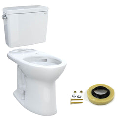 1.28 GPF (Water Efficient) Elongated Two-Piece Toilet (Seat Not Included) in Cotton | product photo