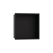 XtraStoris Original Wall niche with Frame 12"x 12"x 5.5" in Matte Black