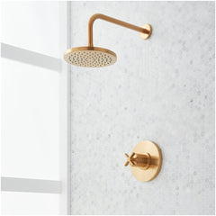 Vassor Pressure Balance Shower System - Brushed Gold | product photo