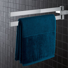 Selection Cube 18" Wall Mounted Towel Bar in Starlight Chrome | product photo