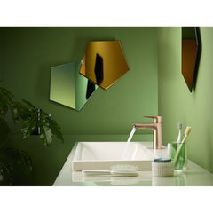 Talis E Single-Hole Faucet 110 with Drain Assembly, 1.2 GPM in Brushed Bronze | product photo