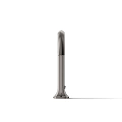 Occasion Widespread Bathroom Sink Faucet Spout with Cane Design and Drain Assembly in Vibrant Titanium | product photo