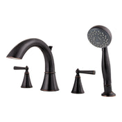 Deck Mounted Tub Spout in Tuscan Bronze