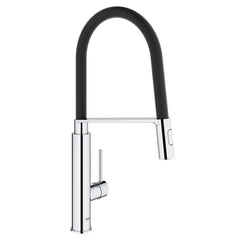Concetto™ Semi-Pro Dual Spray Pull Down Single Handle Kitchen Faucet in StarLight Chrome | product photo