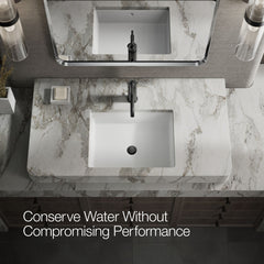 Purist Single Hole Bathroom Faucet with Drain Assembly in Matte Black | product photo