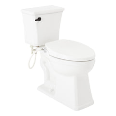 Benbrook 1.28 GPF Two Piece Elongated Toilet in Matte Black | product photo