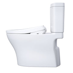 Aquia® IV 1.28 GPF S7A Auto Flush Elongated Floor Mounted Two-Piece Toilet (Seat Included) in White | product photo