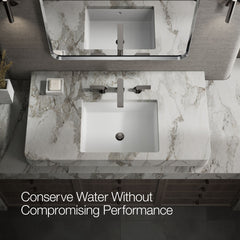 Kohler Composed Widespread Bathroom Faucet with Drain Assembly in Vibrant Titanium | product photo