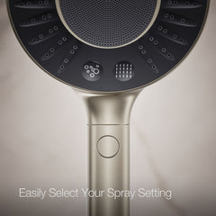 Spaviva Two-Function Handshower With All-In-One Cleansing Device 2.5 GPM in Vibrant Brushed Nickel | product photo