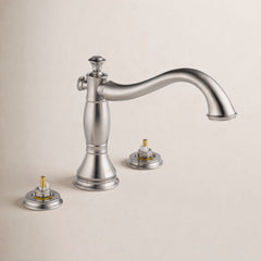 Cassidy™ Deck Mounted Roman Tub Faucet Trim in Brilliance Stainless | product photo