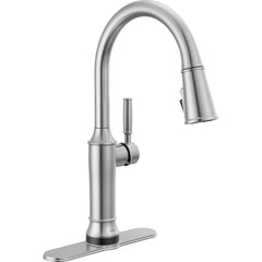 Renaldi Touchless Kitchen Faucet with Touch Technology in Lumicoat Arctic Stainless | product photo