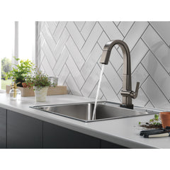 Pivotal Single Handle Pull Down Touch Bar Faucet in Arctic Stainless | product photo