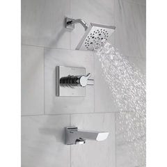 Pivotal® Tub and Shower Faucet Trim Kit with H2Okinetic® Technology in Lumicoat Chrome | product photo