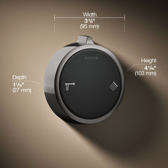 Kohler Anthem Duo Two-Outlet Bath/Shower Digital Control in Vibrant Titanium | product photo