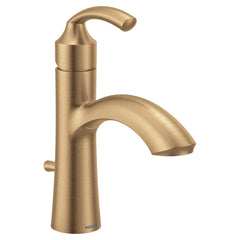 Glyde Transitional Single Handle Bathroom Sink Faucet in Gold | product photo