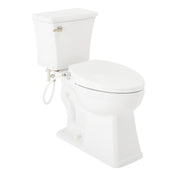 Benbrook 1.28 GPF Two Piece Elongated Toilet in Brushed Nickel