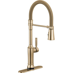 Renaldi Touchless Pull-Down Kitchen Faucet with Touch Technology in Lumicoat Champagne Bronze | product photo
