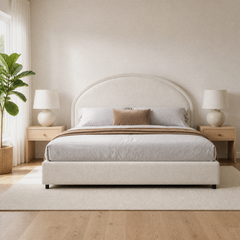 Room 2 | Bed set in a bright bedroom with two nightstands